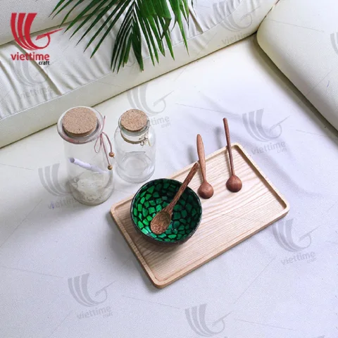 Coconut Lacquered Mother Of Pearl Inlaid Bowl