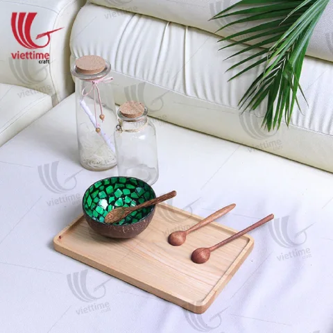 Coconut Lacquered Mother Of Pearl Inlaid Bowl