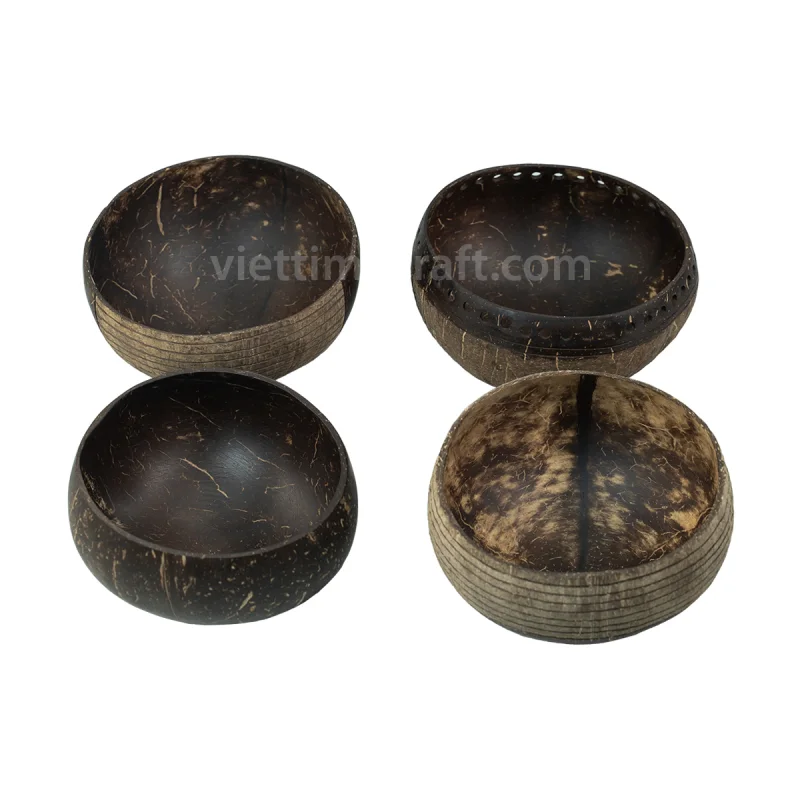Set Coconut Shell Bowl, Salad Bowl For Kitchenware – BD011