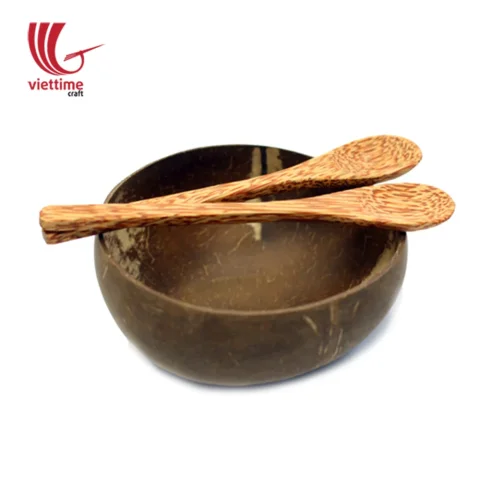 Coconut Bowl And Spoon Set Of 2