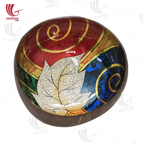 Lacquered Draw Inside Coconut Bowls