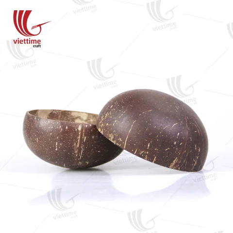 Natural Coconut Bowls Set Of 2