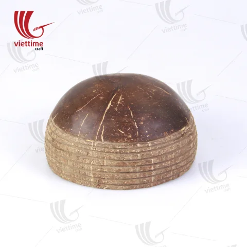Stripe Carved Natural Coconut Bowls Wholesale