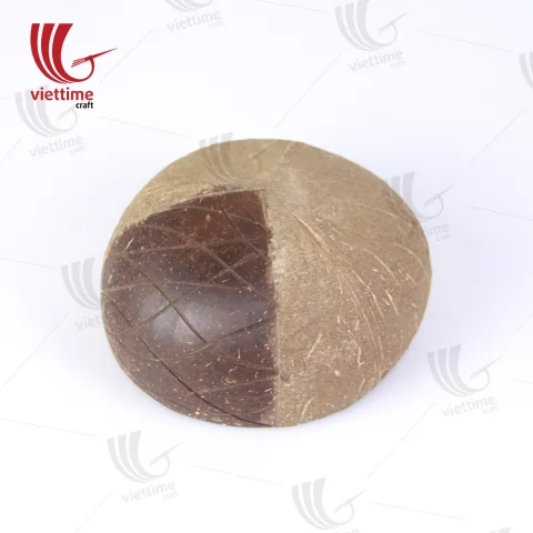 Unique Carved Coconut Shell Bowl