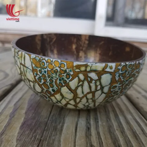 EggShell Inlaid Outside Coconut Bowls