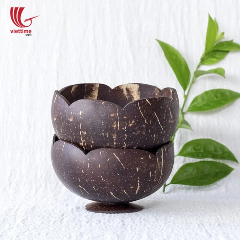 Flower Shaped Coconut Bowls Wholesale