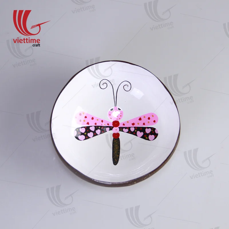 Insect Shape Lacquered Coconut Bowls