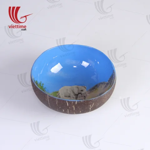 Animal Shape Lacquered Coconut Bowls