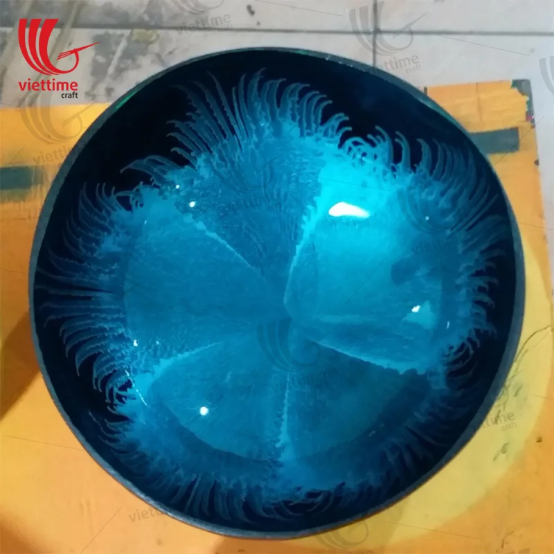 Vietnamese Lacquered Coconut Bowl