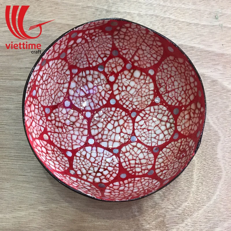 Eggshell Lacquered Coconut Bowl