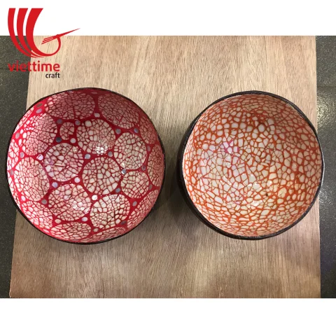 Eggshell Lacquered Coconut Bowl