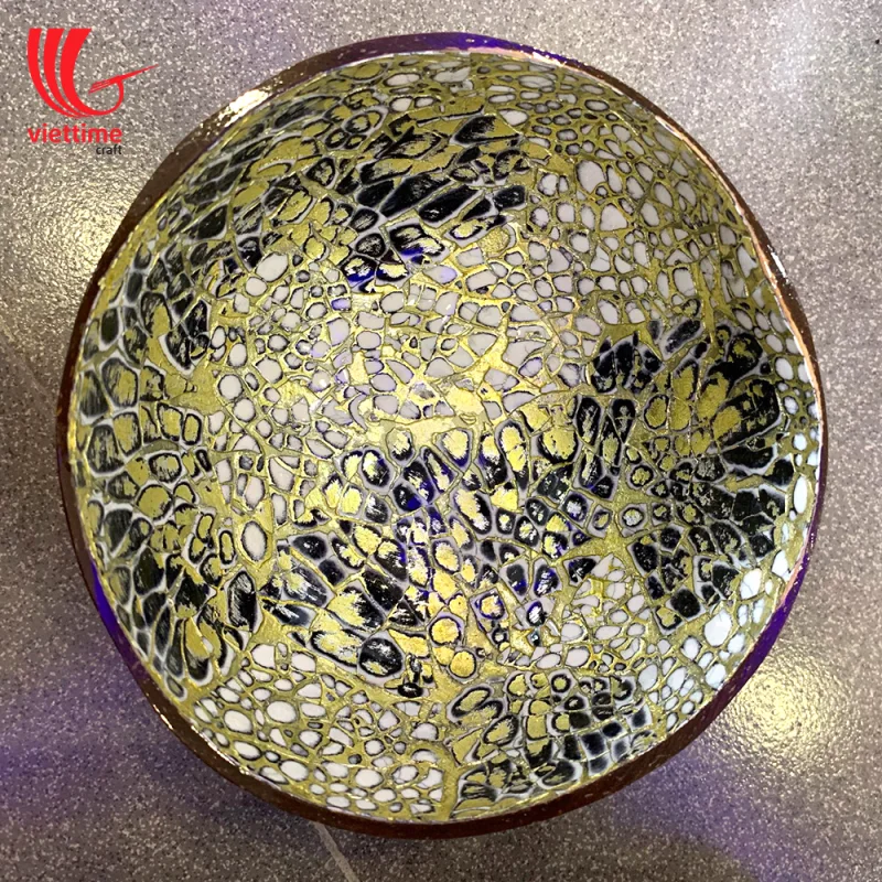 EggShell Inlaid Fresh Food Coconut Bowl