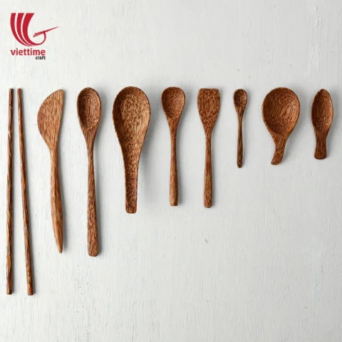 Natural Coconut Spoons For Safe Food