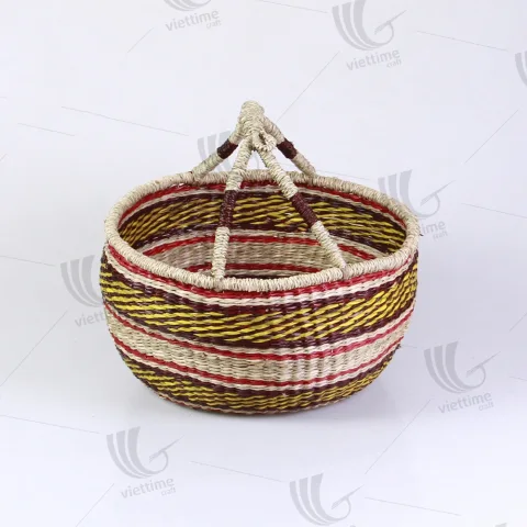 Rattan Export Bolga Seagrass Basket - REX-C00048