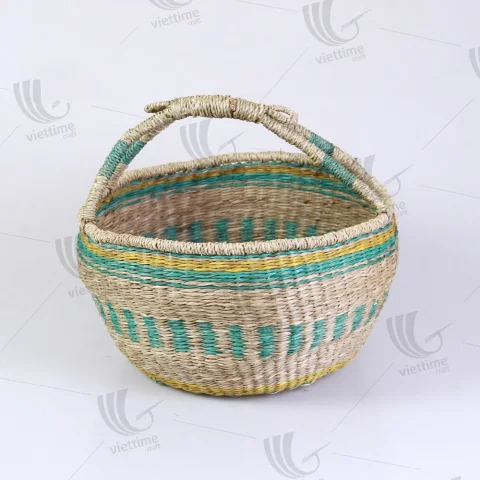 Rattan Export Seagrass Bolga Basket - REX-C00049