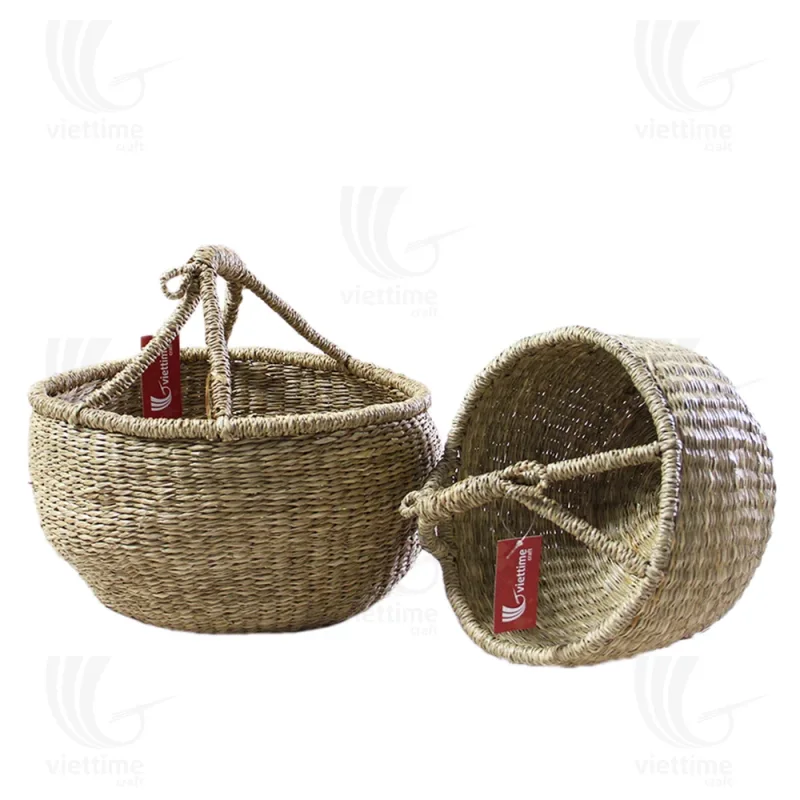 Bolga seagrass basket Set