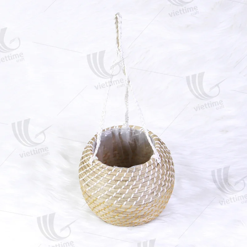 Seagrass Hanging Planter