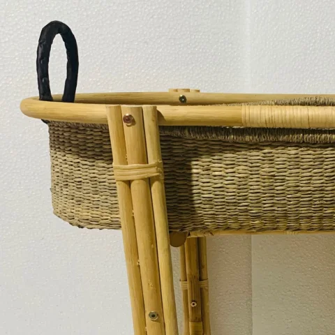 Seagrass Baby Changing Basket