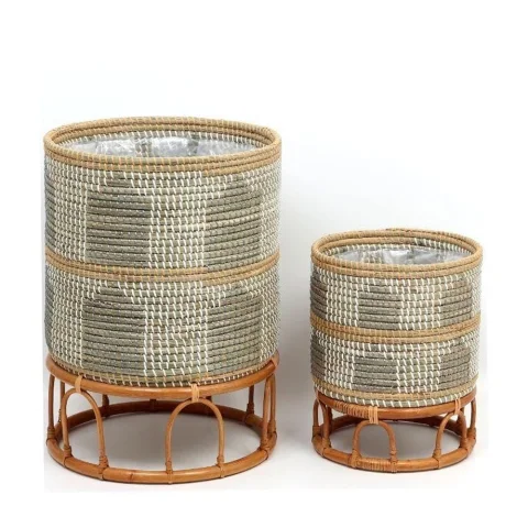 Seagrass Plant Stand Set