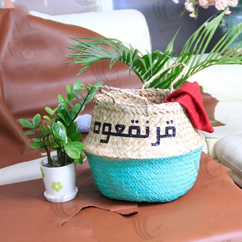 Rattan Export Seagrass Belly Basket - REX-C00178