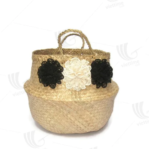 Rattan Export Seagrass Belly Basket - REX-C00186
