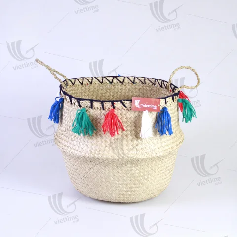 Rattan Export Seagrass Belly Basket - REX-C00223