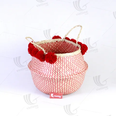 Rattan Export Seagrass Belly Basket - REX-C00248