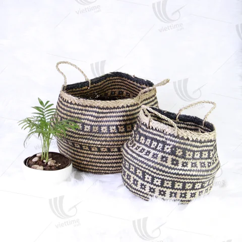 Rattan Export Seagrass Belly Basket Set - REX-C00275
