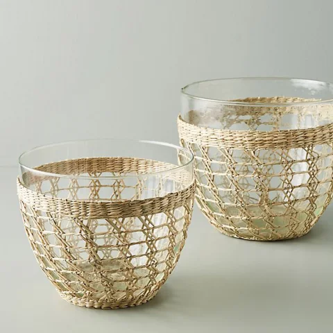 Seagrass Wrapped Serving Bowl