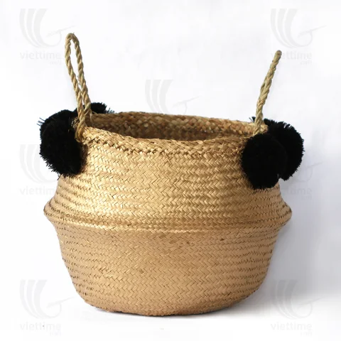Rattan Export Seagrass Belly Basket - REX-C00294