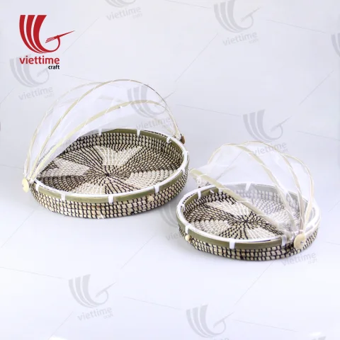 Seagrass Food Cover Basket Set