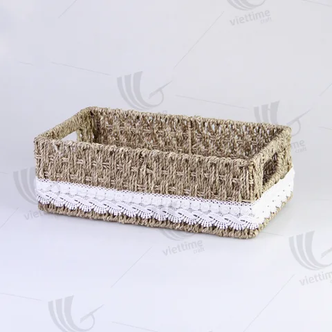 Rattan Export Seagrass Tray Basket - REX-C00343