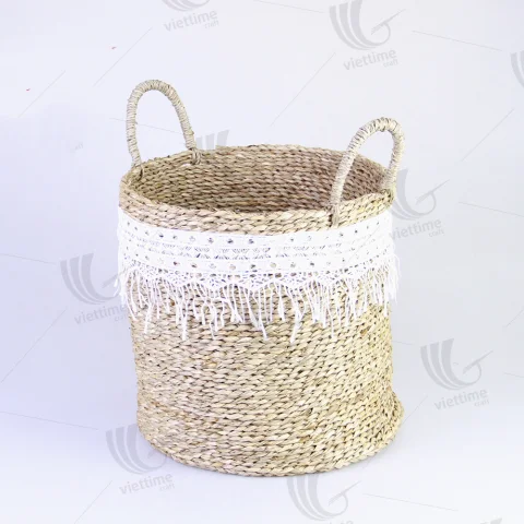 Rattan Export Seagrass Laundry Basket - REX-C00344