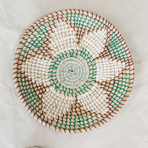 Flower Seagrass Wall Decor