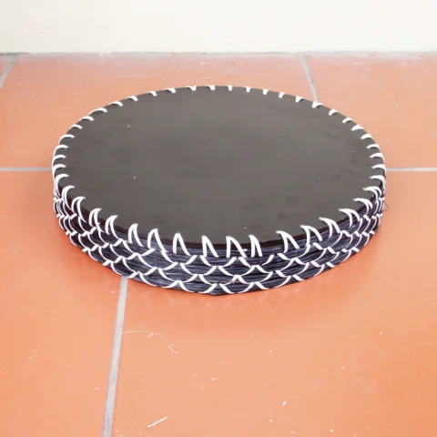 Seagrass Tray With Mother of Pearl