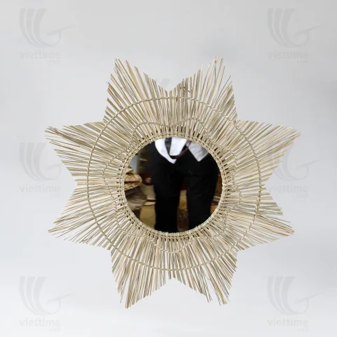 Rattan Export Seagrass Mirror - REX-C00431