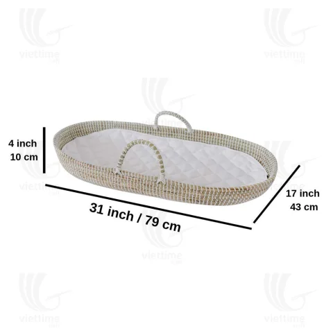 Seagrass Baby Changing Basket