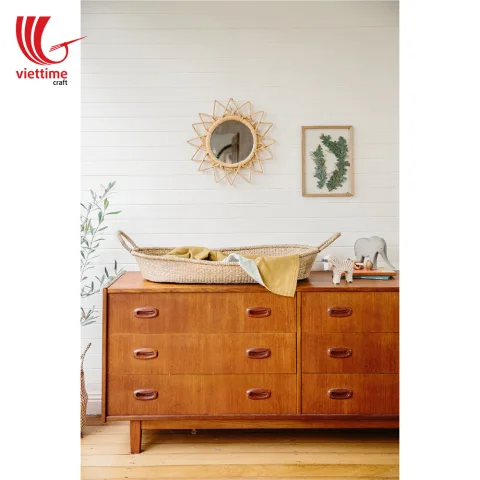 Seagrass Baby Changing Basket