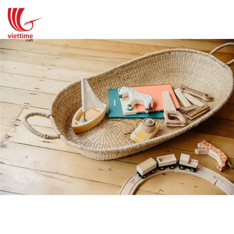 Seagrass Baby Changing Basket