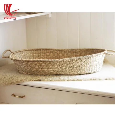 Seagrass Baby Changing Basket