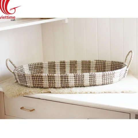 Seagrass Baby Changing Basket