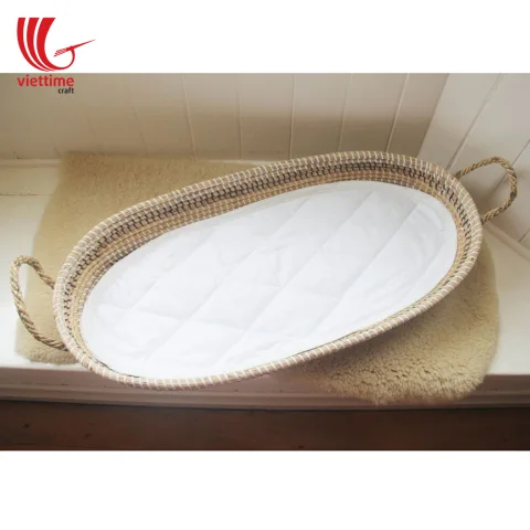 Seagrass Baby Changing Basket