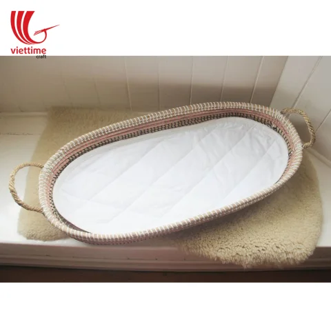 Seagrass Baby Changing Basket