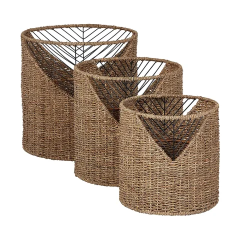 Seagrass Laundry Basket Set