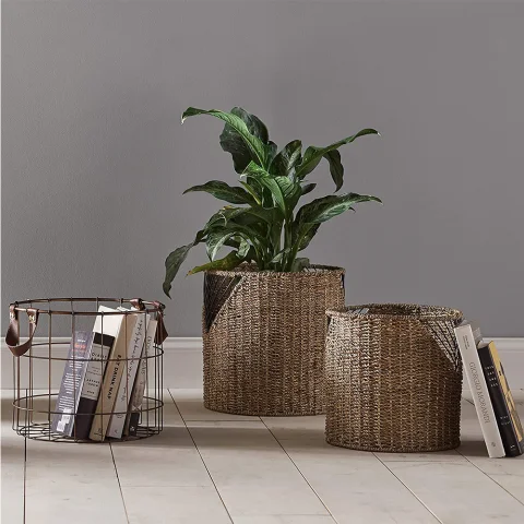 Seagrass Laundry Basket Set