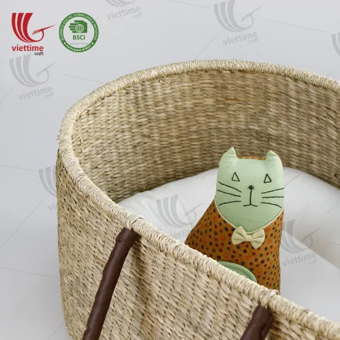 Seagrass Baby Changing Basket