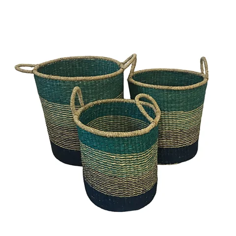 Seagrass Laundry Basket Set