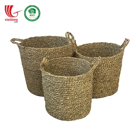 Seagrass Laundry Basket Set