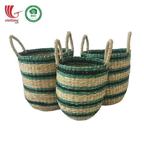 Seagrass Laundry Basket Set