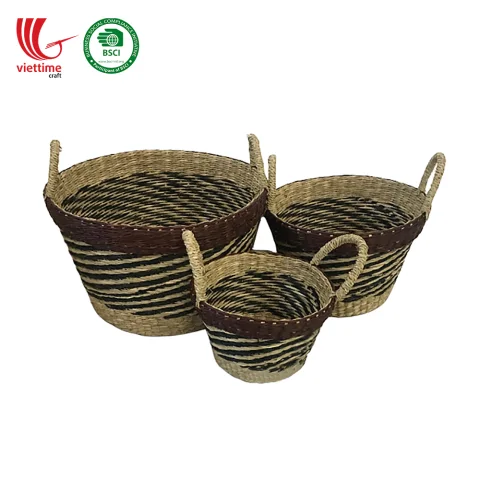 Seagrass Laundry Basket Set